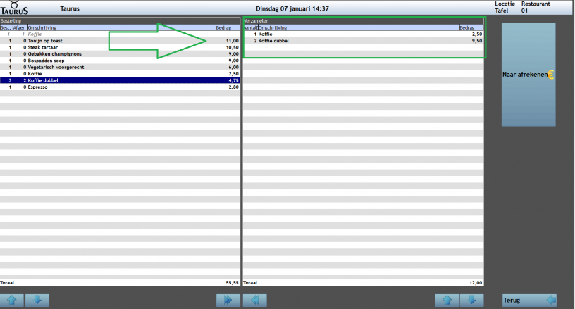 Splitsen/samenvoegen
