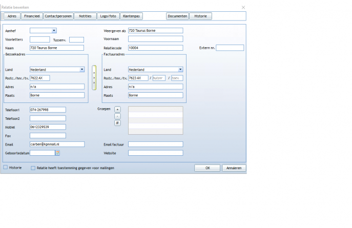 CRM module