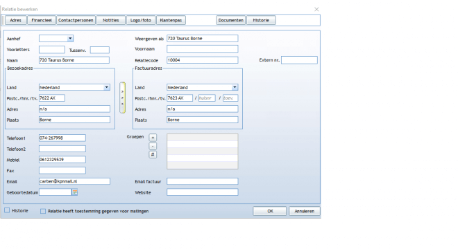 CRM module